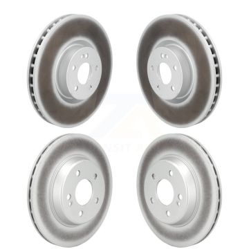 Front Rear Coated Disc Brake Rotors Kit For Mercedes-Benz E300 E350 KG-101922