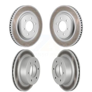 Front Rear Coated Disc Brake Rotors Kit For 2022-2024 Ford Bronco 3.0L KG-101924