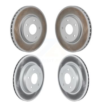 Front Rear Coated Disc Brake Rotors Kit For Nissan Rogue KG-101925