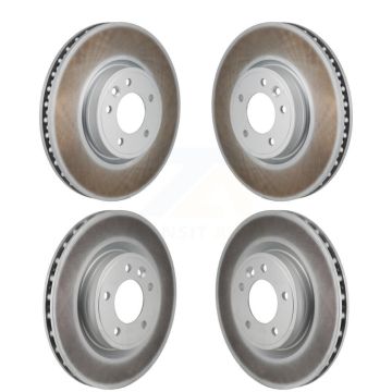 Front Rear Coated Disc Brake Rotors Kit For Land Rover Range Sport Discovery DIESEL engine KG-101927