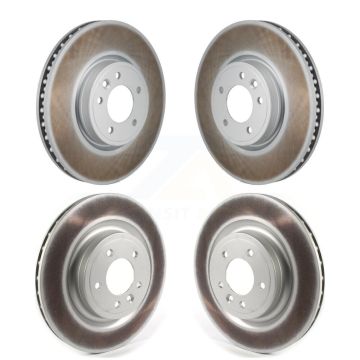 Front Rear Coated Disc Brake Rotors Kit For Land Rover Range Sport KG-101928