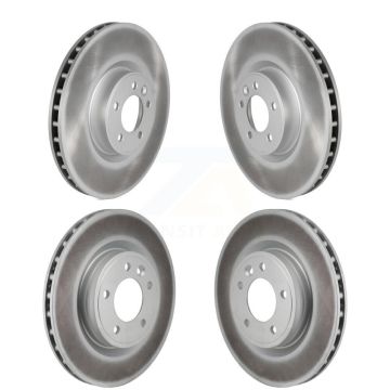 Front Rear Coated Disc Brake Rotors Kit For Land Rover Range Discovery KG-101929