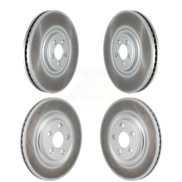 Front Rear Coated Disc Brake Rotors Kit For Jaguar XJ KG-101933