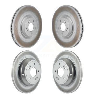 Front Rear Coated Disc Brake Rotors Kit For Hyundai Genesis G80 5.0L KG-101935