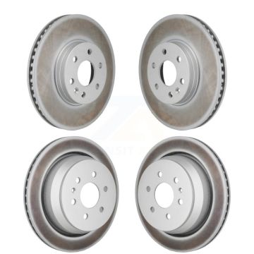 Front Rear Coated Disc Brake Rotors Kit For 2021-2022 Chevrolet Colorado GMC Canyon KG-101938