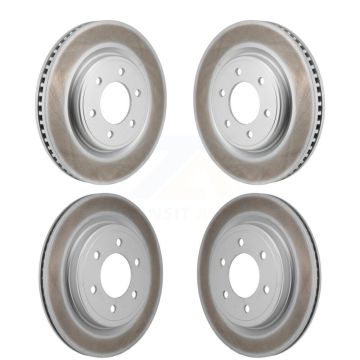 Front Rear Coated Disc Brake Rotors Kit For Ford F-150 Expedition Lincoln Navigator KG-101939