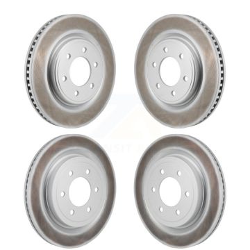Front Rear Coated Disc Brake Rotors Kit For Ford F-150 KG-101940