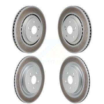 Front Rear Coated Disc Brake Rotors Kit For Toyota Highlander Lexus RX350 RX350h KG-101942