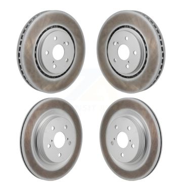 Front Rear Coated Brake Rotors Kit For Toyota Sienna RAV4 Prime bZ4X Subaru Solterra Lexus KG-101943