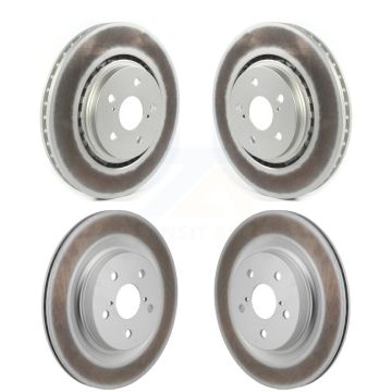Front Rear Coated Disc Brake Rotors Kit For Lexus NX350h NX350 NX250 Toyota Crown KG-101944