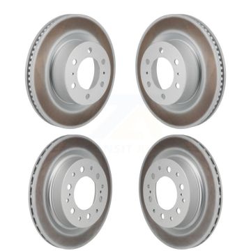 Front Rear Coated Disc Brake Rotors Kit For Toyota Tundra Sequoia Lexus LX600 KG-101945
