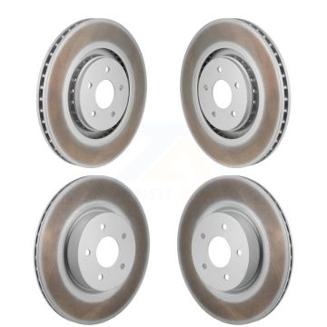 Front Rear Coated Brake Rotor Kit For Mitsubishi Outlander Nissan Pathfinder INFINITI QX60 KG-101948