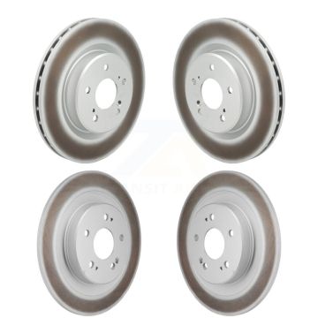 Front Rear Coated Disc Brake Rotors Kit For 2021-2023 Acura TLX 2.0L KG-101950
