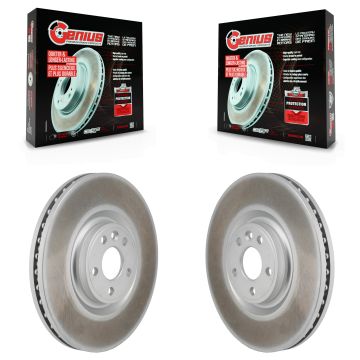 Front Coat Disc Brake Rotor Pair For Land Rover Range Evoque Discovery Sport Jaguar E-Pace KG-101967
