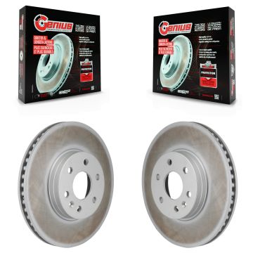 Front Coated Disc Brake Rotors Pair For 2021-2022 Chevrolet Colorado GMC Canyon KG-101981