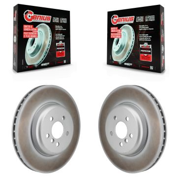 Front Coated Disc Brake Rotors Pair For BMW X5 i4 X6 530i xDrive 540i 530e 540d KG-101989