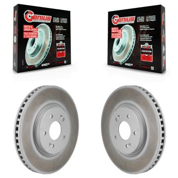 Front Coated Disc Brake Rotors Pair For Hyundai Tucson Kia Sportage Ioniq 5 EV6 6 KG-101991