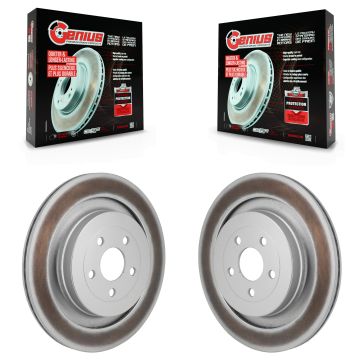 Rear Coated Disc Brake Rotors Pair For Ford Edge Lincoln Nautilus KG-101999