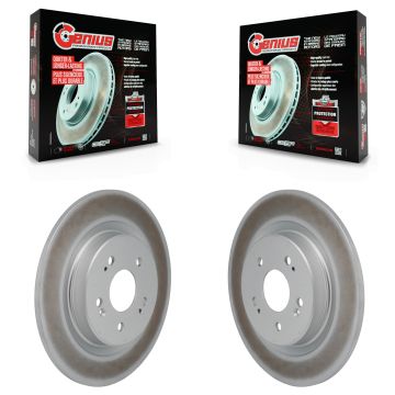 Rear Coated Disc Brake Rotors Pair For 2022-2024 Acura MDX KG-102005