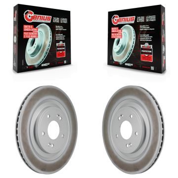 Rear Coated Disc Brake Rotors Pair For Hyundai Santa Fe Kia Sorento KG-102016