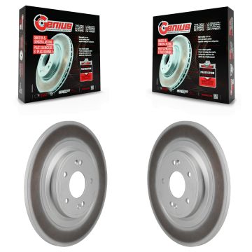 Rear Coated Disc Brake Rotors Pair For 2022-2023 Kia Carnival Hyundai Santa Cruz KG-102017