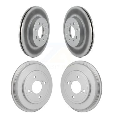 Front Rear Disc Brake Rotors Drums Kit For 2015-2020 Honda Fit KG-102034