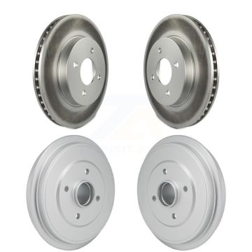 Front Rear Disc Brake Rotors Drums Kit For Nissan Micra Versa Note KG-102035