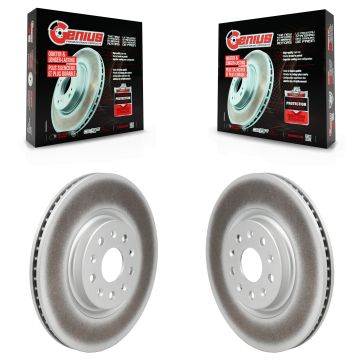 Rear Coat Brake Rotor Pair For 2020-2023 Chevrolet Corvette With 350mm Diameter KG-102054