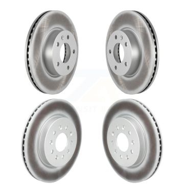 Front Rear Coat Brake Rotor Kit For 2020-2023 Cadillac CT4 With 300mm Diameter KG-102061