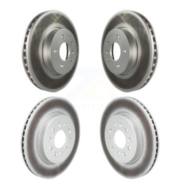 Front Rear Coated Disc Brake Rotors Kit For Cadillac CT4 With 321mm Diameter Rotor KG-102062