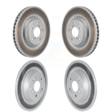 Front Rear Coated Disc Brake Rotors Kit For 2023-2024 Honda Pilot KG-102069