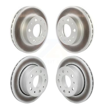 Front Rear Coated Disc Brake Rotors Kit For 2022-2023 Ram ProMaster 3500 2500 1500 KG-102070
