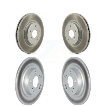 Front Rear Coated Disc Brake Rotors Kit For 2024 Acura Integra 1.5L KG-102071