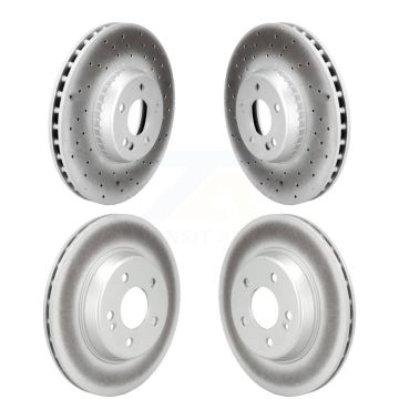 Front Rear Coated Disc Brake Rotors Kit For Mercedes-Benz C300 C400 C350e KG-102072