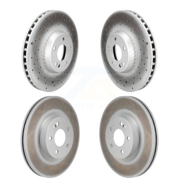 Front Rear Coated Disc Brake Rotors Kit For Mercedes-Benz GLC300 KG-102076
