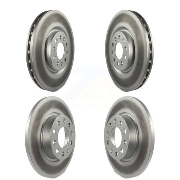 Front Rear Coated Disc Brake Rotors Kit For 2023 Dodge Hornet Without Brembo Brakes KG-102077
