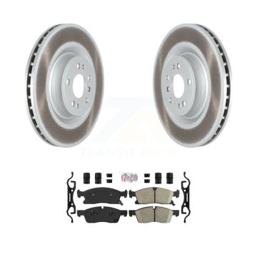Front Coated Disc Brake Rotors Ceramic Pad Kit For Mercedes-Benz GL350 GLE400 ML400 GL450 KGA-100025