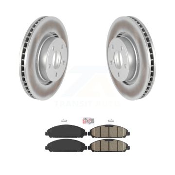 Front Coated Disc Brake Rotors And Ceramic Pads Kit For Ford Mustang KGA-100027
