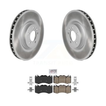 Front Coated Disc Brake Rotors And Ceramic Pads Kit For Land Rover Range Sport KGA-100033