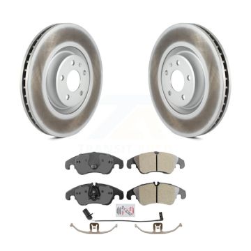 Front Coat Brake Rotors Semi-Metallic Pad Kit For Audi A6 With 356mm Diameter Rotor KGA-100034