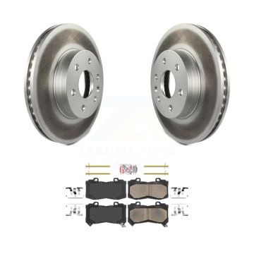 Front Coated Disc Brake Rotor Ceramic Pad Kit For 2015-2020 Chevrolet Colorado GMC Canyon KGA-100039