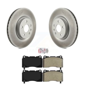 Front Coated Disc Brake Rotors And Semi-Metallic Pads Kit For Cadillac XTS Buick Regal KGA-100045