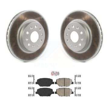 Front Coat Disc Brake Rotors Ceramic Pad Kit For Chevrolet Camaro Without Brembo Calipers KGA-100059