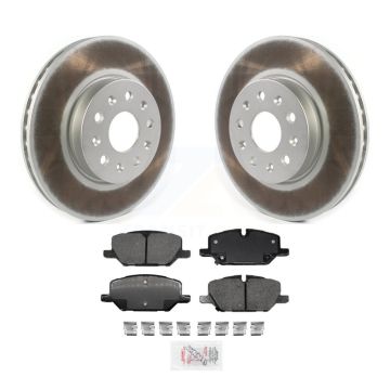 Front Coated Disc Brake Rotors And Ceramic Pads Kit For Chevrolet Camaro KGA-100061