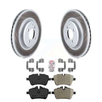 Front Coated Disc Brake Rotors And Semi-Metallic Pads Kit For Mini Cooper Countryman KGA-100063