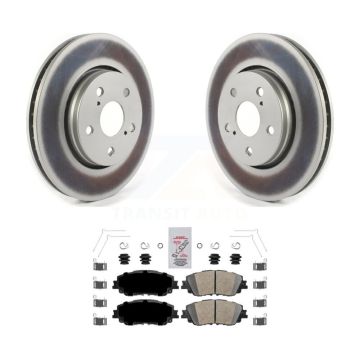 Front Coat Brake Rotors Ceramic Pad Kit For 19 Toyota C-HR Vehicles Manufactured In Japan KGA-100071