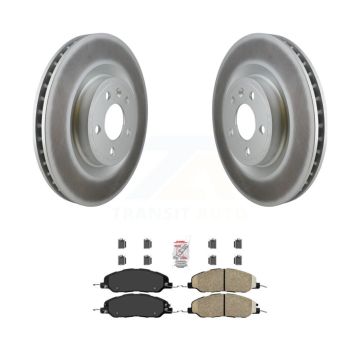 Front Coated Disc Brake Rotors And Ceramic Pads Kit For Ford Mustang KGA-100075