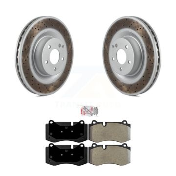 Front Coat Brake Rotor Semi-Metallic Pad Kit For Mercedes-Benz S550 S450 SL550 CL550 S350 KGA-100106