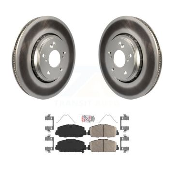 Front Coated Disc Brake Rotors And Ceramic Pads Kit For Honda Civic Accord KGA-100120