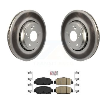 Front Coat Brake Rotor Ceramic Pad Kit For Honda Accord Hybrid EX-L Touring KGA-100121